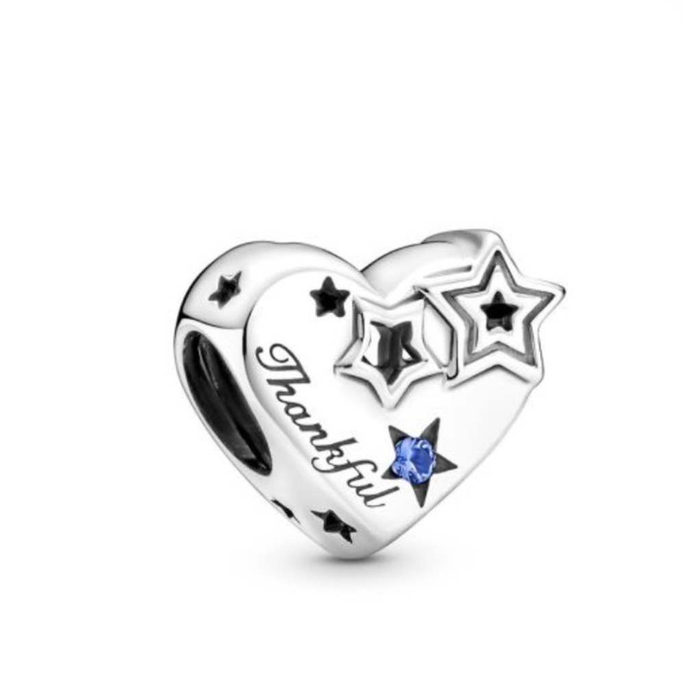 Thankful Heart & Stars Pandora Charm